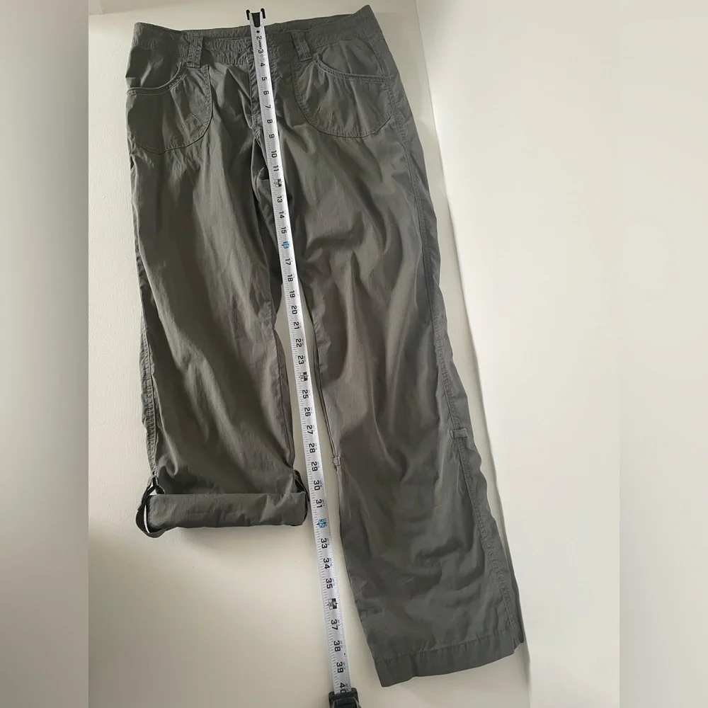 Kuhl Women's Green Convertible Roll-up Hiking or Trail Straight Leg Pants Size 8 - Picture 3 of 7